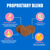 Just Try Coenzyme Q10 coq10 Bites for Cats - Advanced q10 & Taurine Cat Treats for Feline Heart Health - Chicken Flavored Soft Chews - Supports Heart Function - 300 Count