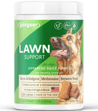 Gargeer Lawn Saver Chews for All Dog Breeds and Ages. Protect Your Grass with Balanced Urine Ammonia and Nitrogen Levels. Vet Created - 150 Duck Flavored Soft Chews. Made in the USA. Enjoy!