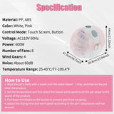 BAIODNB Foldable Smart Pet Dryer Box, Automatic Pet Dryer Small Dog Drying Box with 8 Fan 4 Speed, Cat Hair Blow 360° Ultra Quiet Drying Machine for Cats & Dogs