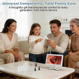 Otoscope Camera - with 10” Screen Otoscope Ear Camera - 1080P HD Ear Camera - 6 LED Lights for Adult and Pet - Support Photo & Video - Type-C Charging with Computer (White)