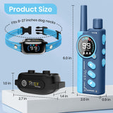 PetJoy Shock Collar for 3 Dogs & Dog Training Collars with Lockable Shock - Shock Lock Mode Switches to Tone & Vibe Only, Remote Features Slide Safety Lock, 4000ft Range (9 Tones)