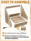 3 Pcs Nesting Boxes for Chickens - Safe & Easy Access Open Back Wooden Nesting Box, Easy to Assemble Chicken Coop Accessories for Hens Laying Eggs