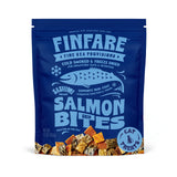 Finfare Freeze Dried Salmon Skin Bites, Grain Free Crunchy Salmon Cat Treats, High Protein & Omega-3s for Skin & Coat Health, Crafted in USA, 1.3oz