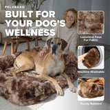 Pelsbarn Luxurious Orthopedic Dog Bed, Memory Foam, Brown, XL