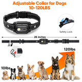 Dog Shock Collar 2 Dogs, 3300ft Dog Training Collar with Remote, Real-time Dual-Channel Remote with 3 Training Modes, Beep, Vibration, Safety Shock, Light, Fits 8-120 lbs All Breeds Sizes - Orange