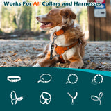 PetBonus Waterproof Dog Collar Safety Clip, Double Ended Leash Backup Clasp