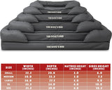 The Dog’s Bed Orthopedic Memory Foam Dog Bed with Bolsters for XL Dogs