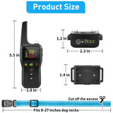 PetJoy Bark and Shock Collar Combo, Dog Bark Collar for Large Dogs, Auto Bark Collar with Remote (3 Dogs) - 3300 Ft Range, Remote and Automatic Modes 2 in 1