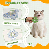 Leo Kitty Photo‑Ready Silky Pet Bandana Scarf Cape for Cats & Small Dogs – Butterfly Embroidery, Cat Halloween/Christmas Costumes Accessory, Gift-Ready