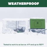 Omlet Automatic Chicken Coop Door Opener Operated by Light Sensor or Timer | Easy to Install, No Maintenance Required | Improves Coop Security and Insulation | Built-in Safety Sensors | Green