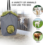 MIYABALA 3 Packs Goat Hay Feeder,Hay Bags for Goats,Horses,Sheep,Premium 600D Oxford Cloth,with Metal Fastener and Adjustable Open Feed Hole for Slow Feeding