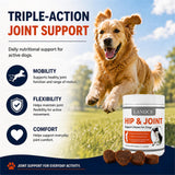 LANDCE Hip and Joint Supplement for Dogs, Glucosamine & MSM, 200 Soft Chews