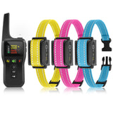PetJoy Bark and Shock Collar Combo, Dog Bark Collar for Large Dogs, Auto Bark Collar with Remote (3 Dogs) - 3300 Ft Range, Remote and Automatic Modes 2 in 1
