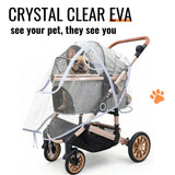 Bicystar Pet Stroller Rain Cover,Ventilated Clear EVA,Universal Fit