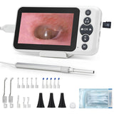 JYTONE Digital Otoscope with 4.5" HD Screen, Ear Wax Removal Tool Kit with Camera, 3.9mm Ear Scope, No App or WiFi Needed, 32GB Card, Visual Ear Cleaner for Adults, Kids & Pets, Photo and Video