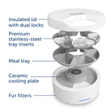 PetSafe FreshFeed Refrigerated Automatic Wet Food Feeder, 6 Meals, White