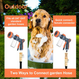 Hecurba 8-in-1 Dog Shower Attachment with Soap Dispenser for Pets Washing