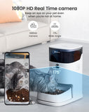 PETGUGU Automatic Cat Feeder with Camera,3.5L Programmable Pet Food Dispenser,1080P HD Night Vision,2-Way Audio & 60s Voice Recorder, Timed Portion Control Auto Feeder for Indoor Cats & Small Dogs