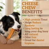 Advance Pet Products Gourmet Cheesy Chew for Dogs (1 lb, 5 Count) - Himalayan Yak Cheese Dog Treat, Natural Long Lasting Protein Rich Chew for Small Medium Large Dogs, Healthy Pet Snack - Turmeric