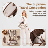 Pawzie Purse Dog Carrier,Comes with a 60-inch leash (Small)