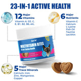 Just Try 23 in 1 Taurine for Cats Vitamins Treats with L-Lysine for Immune, Joint Support Skin & Coat & Heart Health - Multivitamin, HIV Omega 3, Biotin Supplements for Indoor & Senior Cat - 300 Bites
