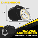 Fida Upgraded Retractable Dog Leash 30ft, Heavy Duty Pet Walking Leash for Medium/Large Breed up to 110 lbs, 360° Tangle-Free Long Retract Dog Lead, Soft Grip, One-Hand Brake, Black