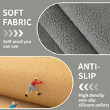 MDSASFD Sherpa Fleece Sofa Cover, Plush Sherpa Fleece Sofa Couch Covers, Funny Fuzzy Couch Covers, Sectional Non Slip Sofa Slipcover Furniture Protector for Pets, Light Grey(36"x 47"), Only 1 Pcs