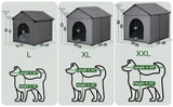 Medium Dog House Soft Indoor (Int 26x24x20in/Ext 28x26x28in) for Beagle, Shiba Inu, Boston Terrier, Cocker Spaniel, Medium Pet House with Soft Cushion, Oxford Fabric, Gray