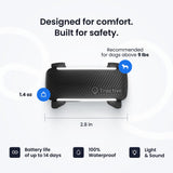 Tractive Smart Dog GPS Tracker | Live Pet Tracker with Virtual Fence | Vital Signs Monitoring of Heart & Respiratory Rate | Bark Monitoring | Dog Collar Attachment (Black)