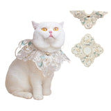 Leo Kitty Silky Pet Bandana for Small Cats & Small Dogs — Handcraft; Warm, Breathable Collar Outfit; Holiday cat Costume Accessory (Christmas, Halloween, New Year). Gift-Ready — top Gifting Choice