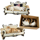 Cat Scratcher Sofa, Durable Cat Scratcher Couch & Box