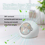 Ageanbri Pet Dryer Box for Cats and Small Dogs Within 7.5kg/16.53lbs, 5-90Minute Drying, 45dB Ultra Quiet Automatic Cat Dryer Box, 360° Full Body Drying with Light Safe Door Lock and Screen Display