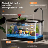 GarveeLife 4 gal Small Fish Tank, Betta Fish Tank kit with LED Light, Oxygen Generator, Fish Tank Starter Kits for Beta,Goldfish