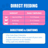 Just Try Coenzyme Q10 coq10 Bites for Cats - Advanced q10 & Taurine Cat Treats for Feline Heart Health - Chicken Flavored Soft Chews - Supports Heart Function - 300 Count