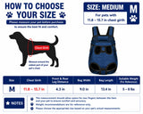 Pet Backpack Carrier for Cats and Small Dogs, Front-Facing Legs Out Pet Carrier, Adjustable Hands-Free Travel Backpack Carrier for Walking, Hiking, and Outdoor Use (Medium)
