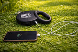 Warm Walks Smart Dog Leash: 3 Heat Settings, Integrated Power Bank with USB-C, Attachable LED Safety Light16 ft Retractable Reflective Lead. All Season Comfort and Power