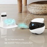 Enabot Home Security Camera EBO SE: 1080P Indoor Cam Battery-Operated, Auto-Recharge, Night Vision, Wireless Camera for Pet/Elderly/Baby, 2-Way Talk, Local Storage, APP Control