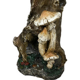 Hamiedun Bird Baths for Outdoor - 24.8" Tall Pedestal Resin fiber, Woodland Tree Trunk Decoration Yard Statue，Pedestal Birdbaths for Outdoors, Garden, Patio, Lawn, Backyard (24.8''H)