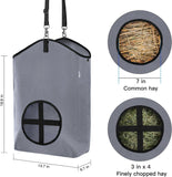 MIYABALA 3 Packs Goat Hay Feeder,Hay Bags for Goats,Horses,Sheep,Premium 600D Oxford Cloth,with Metal Fastener and Adjustable Open Feed Hole for Slow Feeding