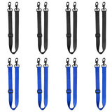 MIYABALA Horse Blanket Leg Straps, 8 Packs Elastic Horse Blanket Straps Replacement with Double Swivel Snaps, Adjustable Length 21 to 38 Inches Leg Straps for Horse Blanket