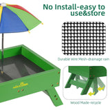 Ground Bird Feeder for Outdoors Bird&Squirrel Feeder Wooden Chicken Picnic Table Platform Feeder Wild Bird Feed Crow Feeder for Outside with 5 LBS Capacity