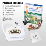 BACOENG Outdoor Dog Water Fountain Step On, Dog Sprinkler Paw Activated for Large Dogs, Pet Drinking Water Fountain with Upgraded Valve