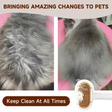 Pet Steam Brush for Dog & Cat – 3-in-1 Spray Hair Removal Comb for Shedding & Grooming, Softens Fur & Reduces Static – Water Brush for Long & Short Coats, Bath-Hating Pets, Includes Waterless Shampoo