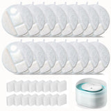 16 Pack Dog Water Fountain Replacement Filters for Petlibro Capsule Dog Fountain PLWF008,Pet libro filters with Replacement Pre-Filter Pump Sponges.