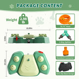 Outdoor Dog Water Fountain Step On, 2-in-1 Drinking & Sprinkler Water Dispenser, Paw Activated Drinking Dispenser for Yard, Garden, Lawn Interactive Summer Cooling Toy for Medium Large Dogs