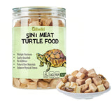 Qiliwiki Turtle Food, 5 in 1 Meat Turtle Treats - Natural Freeze-Dried Chicken & Duck & Cod & Chicken Liver & Grasshopper - Human-Grade Real Meat - High Protein, 3oz