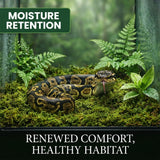 Sukh Sphagnum Moss for Reptiles - Terrarium Reptiles Moss Green Dried Peat Moss Habitat Bedding Moss for Snakes Turtle Frog Gecko and Other Reptiles Substrate (5, Ounces)
