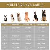 Bedfolks Orthopedic Dog Bed XL, Waterproof Dog Sofa Bed for Extra Large Dogs, Egg Foam Pet Couch Bed with Removable Washable Cover and Nonslip Bottom, Navy Blue