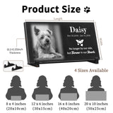 Overket Personalized Pet Memorial Stone, Custom Dog & Cat Headstone
