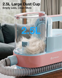 PETGUGU Dog Grooming Vacuum,Dog Vacuum for Shedding Grooming with 7-in-1 Clipper, Nail Grinder & Deshedding Brush,2.5L Dust Cup,3-Speed Adjustable & Temp Control Blower,Low Noise Pet Hair Vacuum